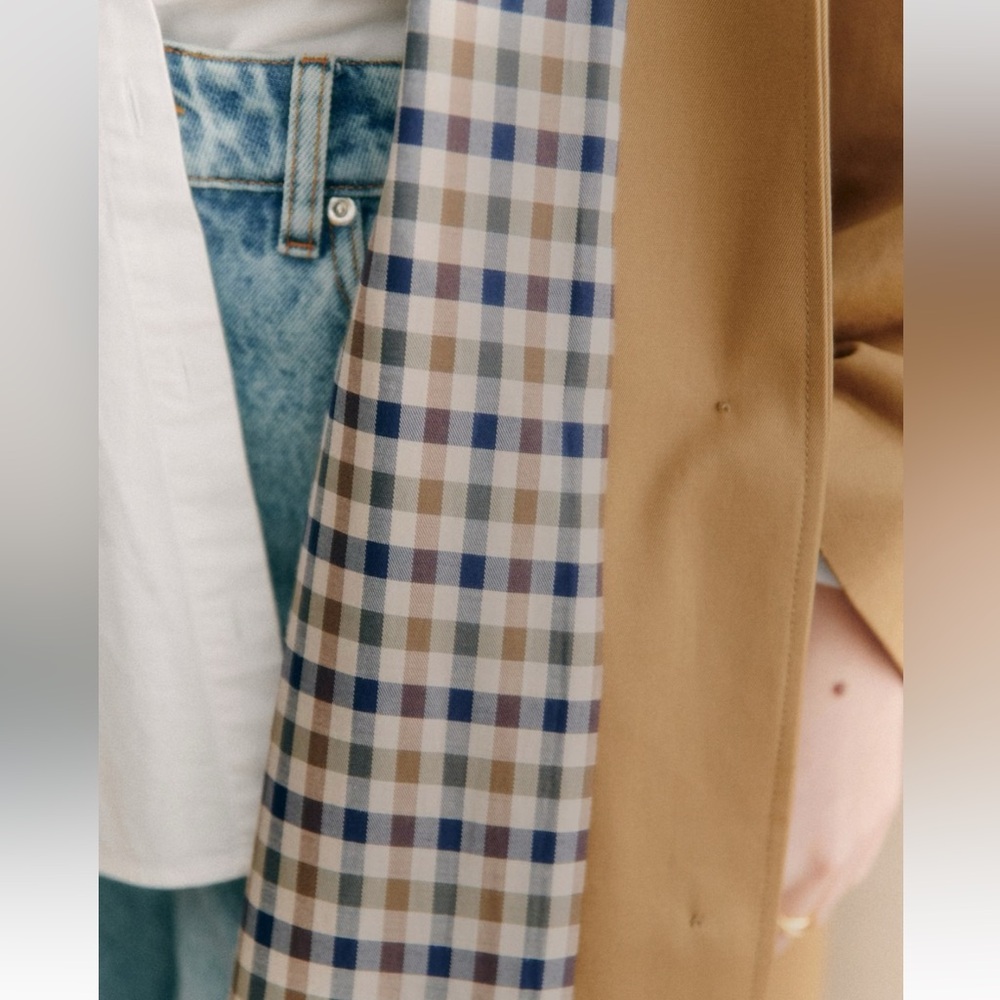 Sezane Clyde Trench Coat in Camel - Picture 2 of 10